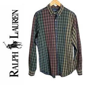 vintage 90s Ralph Lauren tartan color block size L